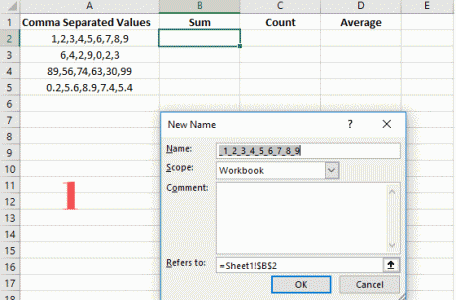 Perform calculations on COMMA SEPARATED VALUES in a single cell
