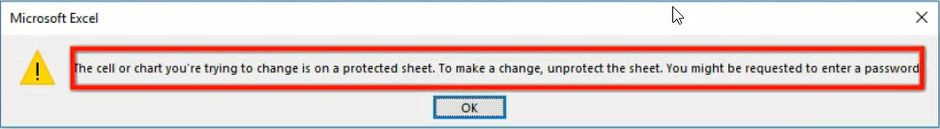 Password required to make any changes to formulas in the worksheet